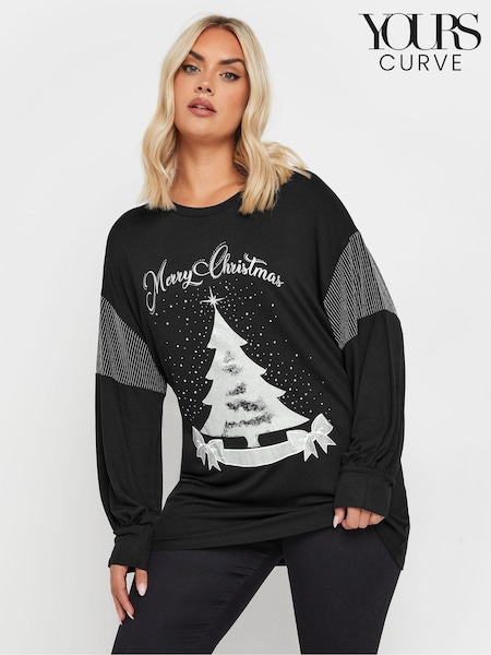 Yours Curve Merry Christmas Sweatshirt (AV6983) | ‏17 ر.ع.‏