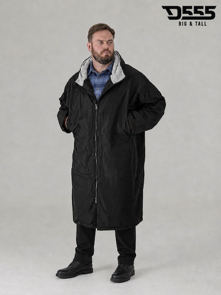 Қара - Regular D555 Webber Sherpa Lined Showerproof Changing Robe