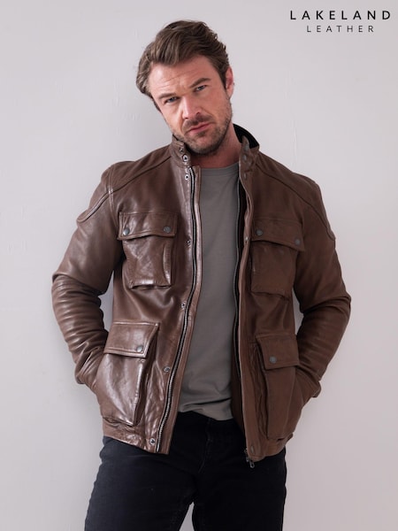Lakeland Leather Brown Strickton Jacket (AV7110) | kr4 698