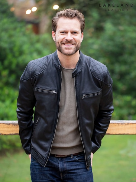 שחור - Lakeland Leather Stonecroft Jacket (AV7116) | ‏1,403‏₪