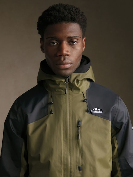 Snowdonia Green Waterproof Colour Block Jacket (AV7136) | €129