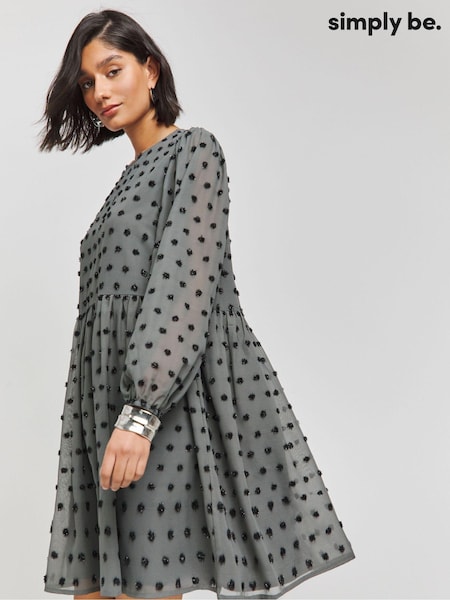 Simply Be Oversized Dobby Smock Dress (AV7158) | 44 €