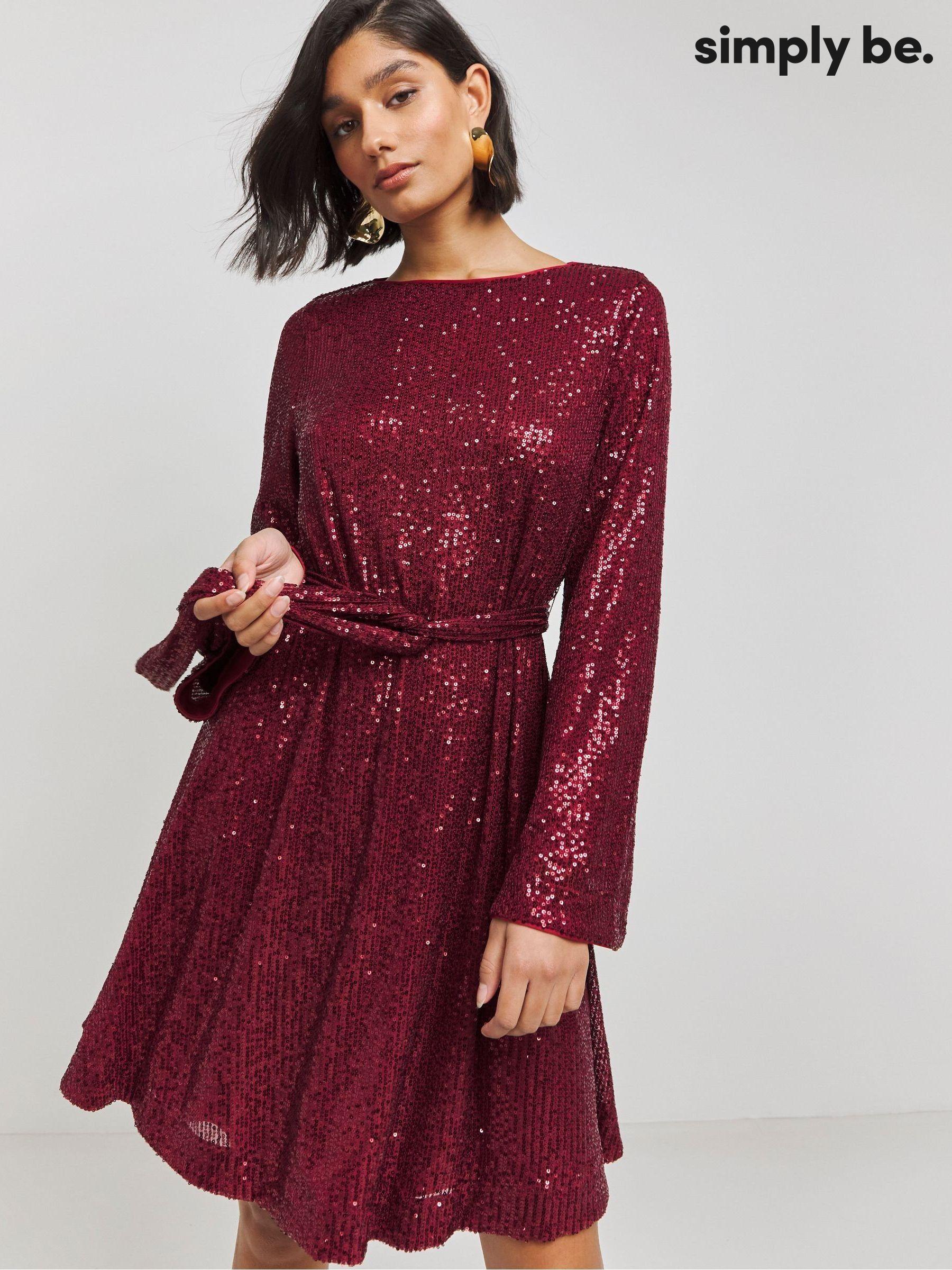 Simply be red lace dress new arrivals