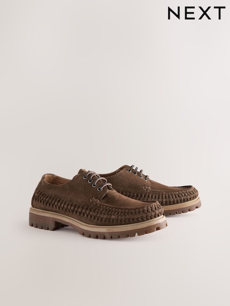 rjava - Edit Weave Chunky Boat Shoes (AV7181) | € 69