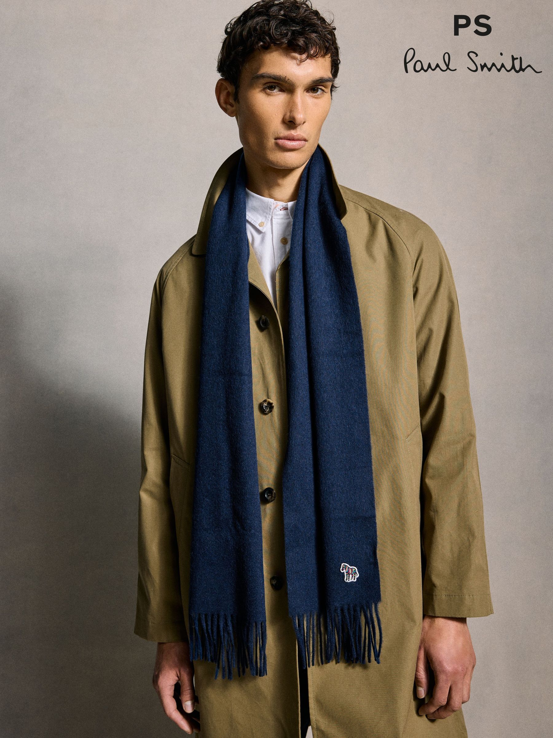 Men's Scarves Knitted Plain Lambs Wool Accessories | Next Singapore