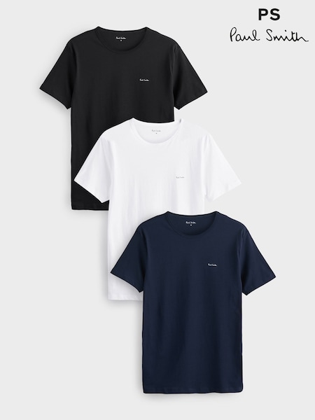 PS Paul Smith Mix Logo Lounge100% Cotton T-Shirts 3 Pack (AV7264) | €64