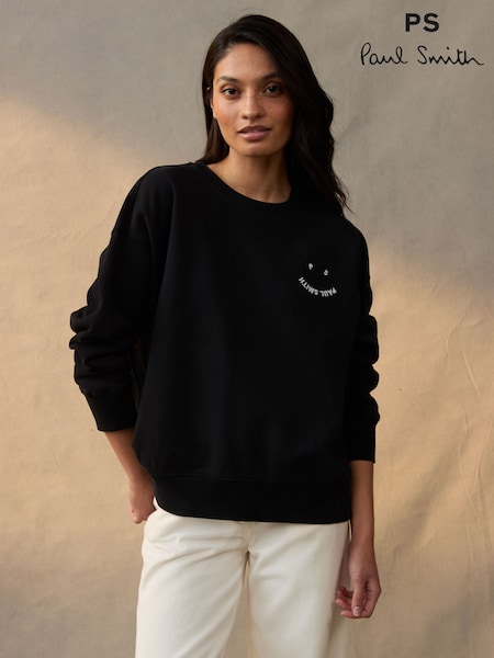 PS Paul Smith 100% Cotton Smiley Face Logo Sweatshirt (AV7299) | 1,303 LEI