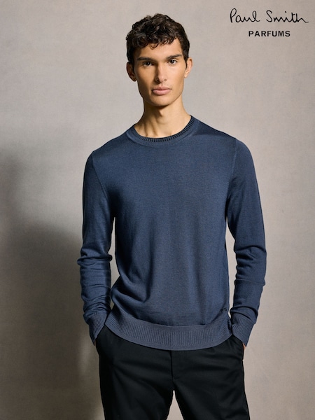 Синій - Джемпери PS Paul Smith Contrast Neck Trim (AV7309) | 11 115 грн