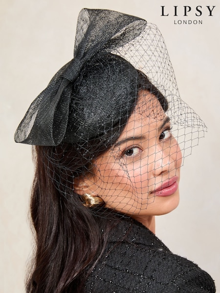 Lipsy Dome Bow Fascinator with Net Veil (AV7366) | €37