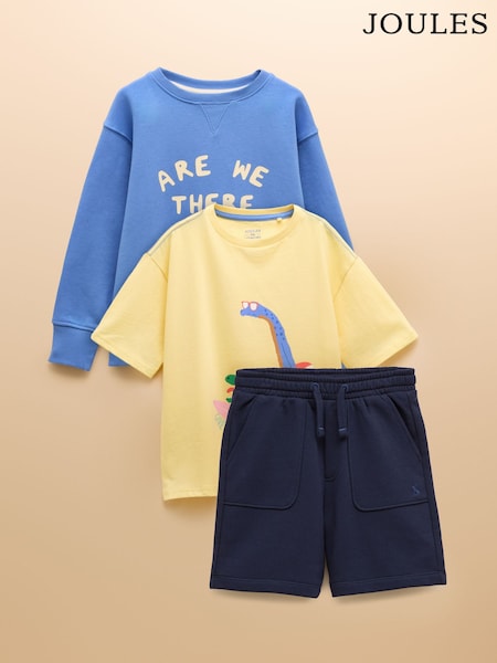 Joules Boys' Top To Toe Multi Sweat Short and Top Set (AV7501) | R$ 335 - R$ 365