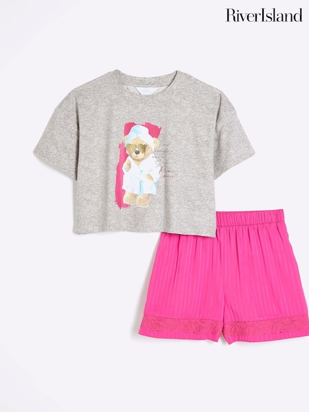 River Island Girls Teddy Satin Mix Pyjamas (AV7513) | € 21