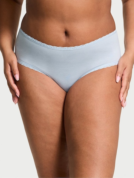 Victoria's Secret Palest Blue Cheeky Cotton Lace Waist Knickers (AV7551) | €10.50