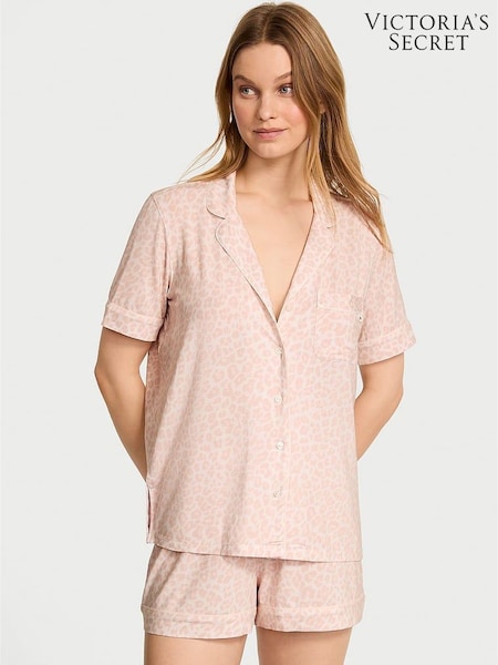 Victoria's Secret White Leopard Modal Short Pyjama Set (AV7553) | €63