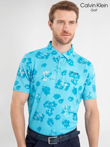 Calvin Klein Golf Cyber Floral Printed Polo Shirt (AV7621) | €79