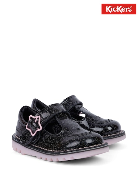 Kickers Black T-Bar Galactic Shoes (AV7770) | €31