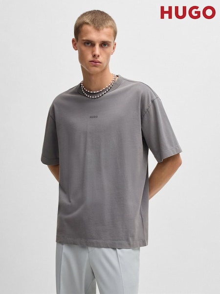 HUGO Hugo Logo Print 100% Cotton Jersey Relaxed-Fit T-Shirt (AV7789) | 3 545 грн