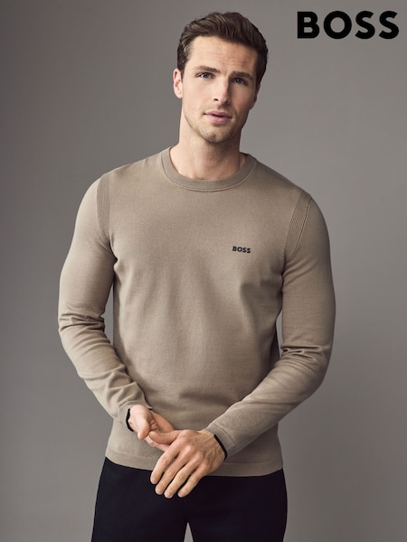 Maro - BOSS Logo Cotton Blend Jumper (AV7825) | 961 LEI