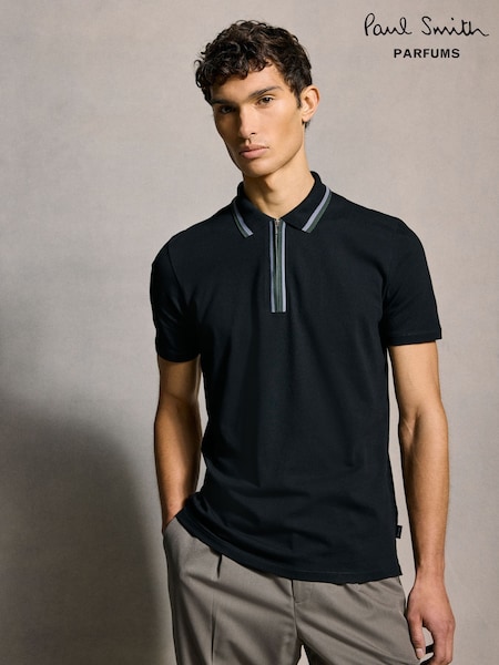 PS Paul Smith Quarter Zip Polo Shirt (AV7852) | 222 QAR