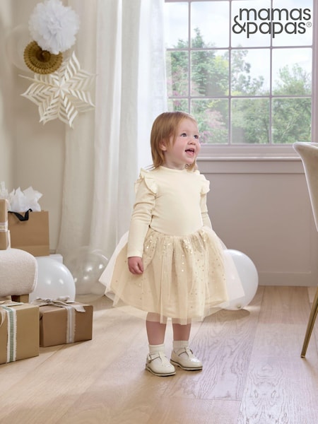 Mamas & Papas Gold Velour Bodysuit & Tutu 2 Piece Set (AV7891) | €55