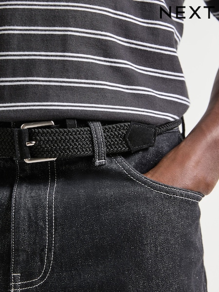 Черный - Casual Woven Elastic Belt (AV7952) | €17