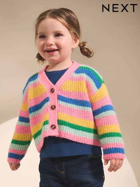 Rainbow V-Neck Cardigan (3mths-7yrs) (AV7966) | AED76 - AED97