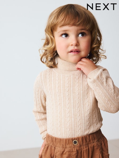 Oatmeal Roll Neck Jumper (3mths-10yrs) (AV7969) | €14 - €16.50