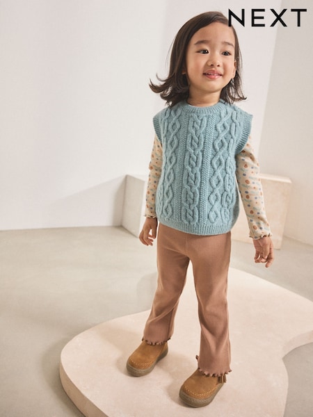 Light Blue Knitted Jumper and Leggings Set (3mths-7yrs) (AV7982) | €38 - €43