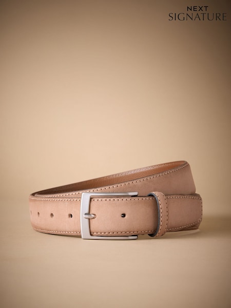 Neutral Signature Nubuck Leather Belt (AV8022) | €43