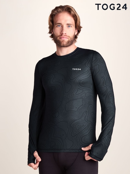 Black - Regular Tog 24 Snowdon Thermal Crew Neck Base Layer