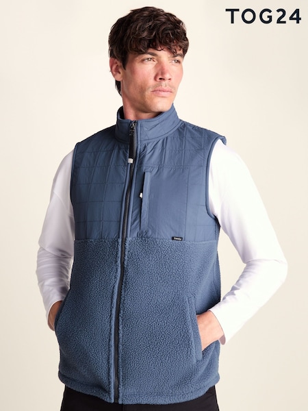 Синий - Regular Tog 24 Tony Padded Sherpa Gilet
