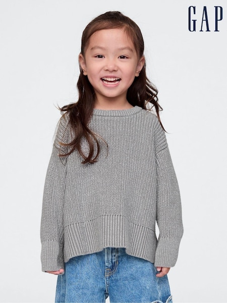 Gap Grey Split-Hem Jumper (6mths-5yrs) (AV8434) | kr286