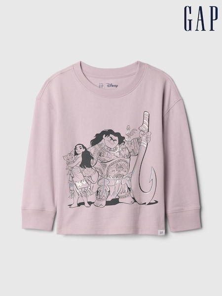 Gap Purple Disney Moana Graphic T-Shirt (6mths-5yrs) (AV8444) | €23