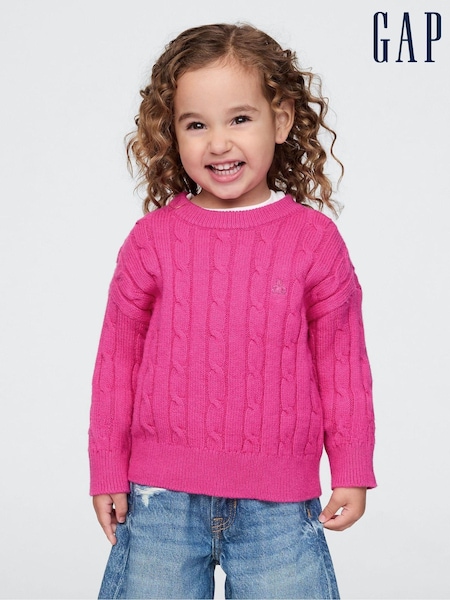 Gap Pink CashSoft Cable-Knit Jumper (AV8445) | €17