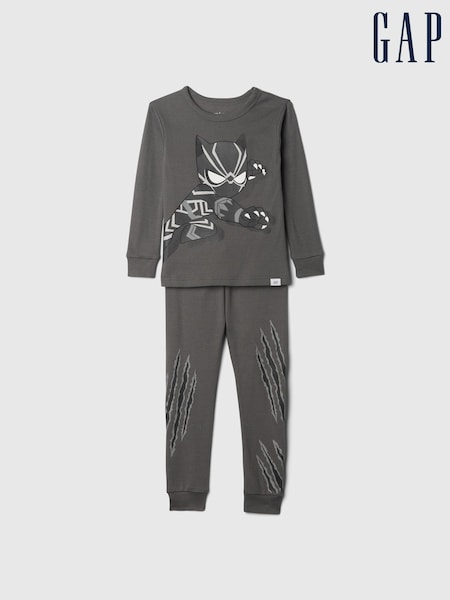 Gap Grey Black Panther Marvel Brushed Cotton Pyjamas (12mths-5yrs) (AV8471) | €36
