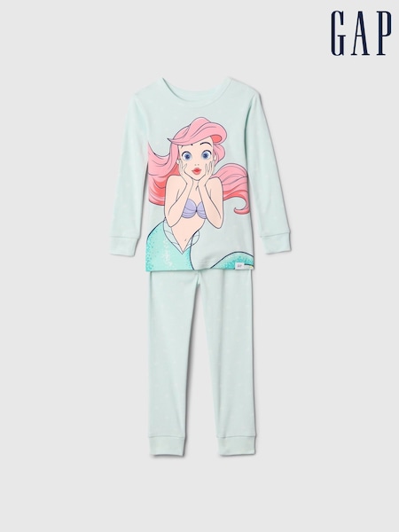 Gap Green Ariel Disney Princess Brushed Cotton Pyjamas (12mths-5yrs) (AV8485) | €36