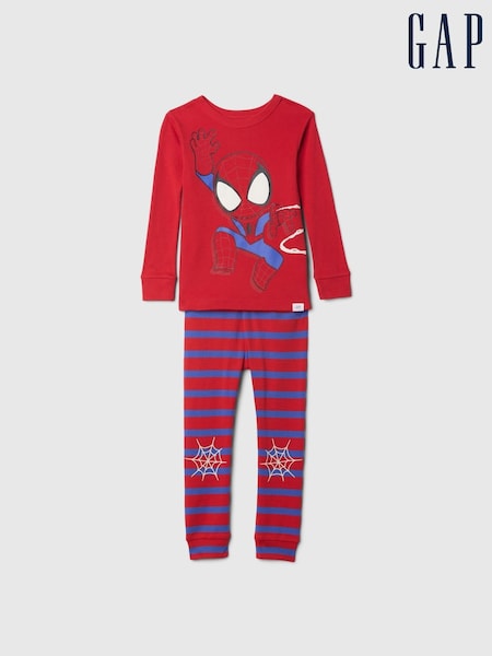 Gap Red Spiderman Marvel Brushed Cotton Pyjamas (12mths-5yrs) (AV8490) | €36