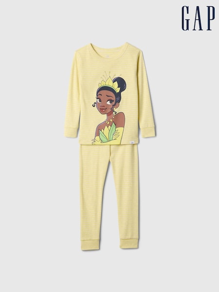 Gap Yellow Tiana Disney Princess Brushed Cotton Pyjamas (12mths-5yrs) (AV8499) | €36