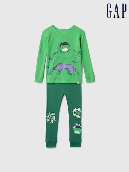 Gap Green Hulk Marvel Brushed Cotton Pyjamas (12mths-5yrs) (AV8511) | €36