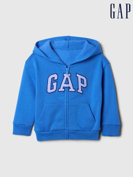 Gap Blue Logo Zip Up Hoodie (Newborn-5yrs) (AV8521) | €22.50