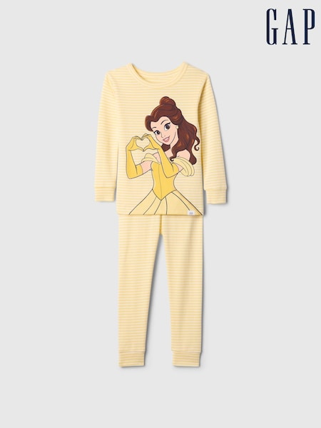 Gap Yellow Belle Disney Princess Brushed Cotton Pyjamas (12mths-5yrs) (AV8523) | €36