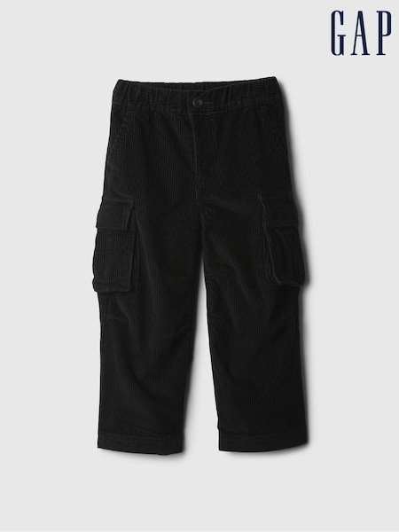 Gap Black Corduroy Cargo Trousers (6mths-5yrs) (AV8545) | €13.50