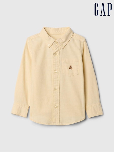 Gap Yellow Brannan Bear Oxford Shirt (6mths-5yrs) (AV8546) | kr228