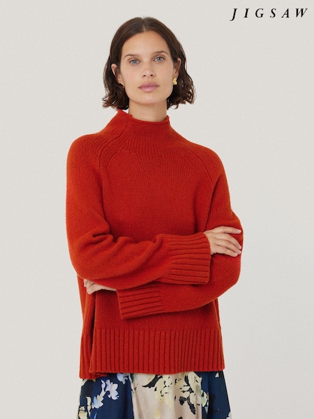 Rot - Jigsaw Snowdon Pullover aus einer Wollmischung (AV8562) | 118 €