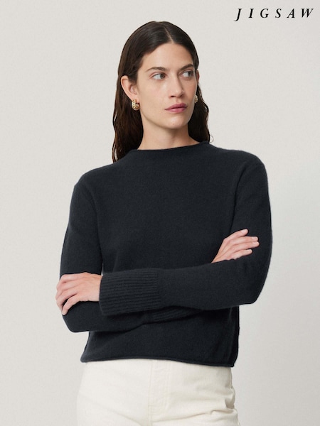 Jigsaw Navy Blue Cloud Cashmere Eldon Jumper (AV8594) | €89