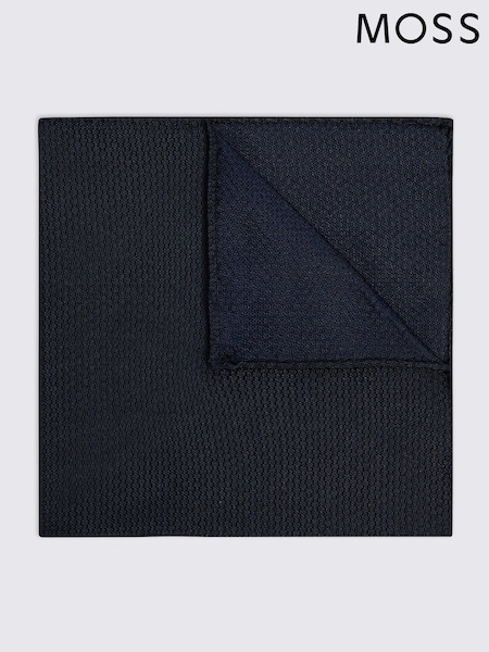 Sininen - MOSS Tweed Peacoat Silk Pocket Square (AV8668) | €32