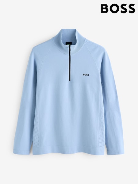 BOSS Blue Zip Up Knitted Jumper (AV8706) | R$ 1,965