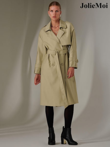 Jolie Moi Button Up Trench Coat (AV8744) | 67 €