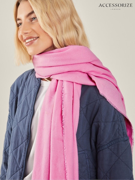 Vaaleanpunainen - Accessorize Superpehmeä Winter Lyhyet alushousut Huivi (AV8834) | €24