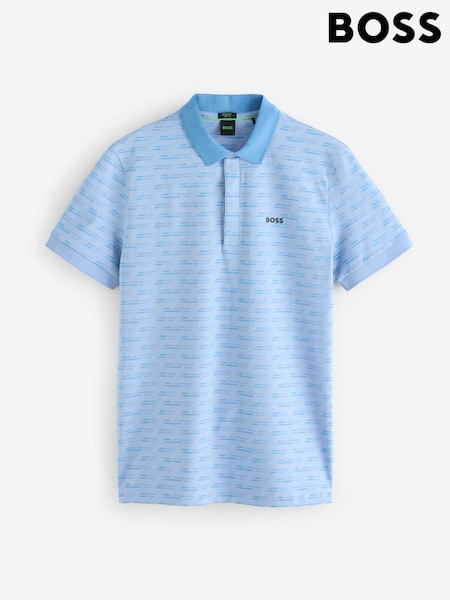 BOSS Blue Golf Printed Stretch Paddy Cotton Polo Shirt (AV8860) | AED288