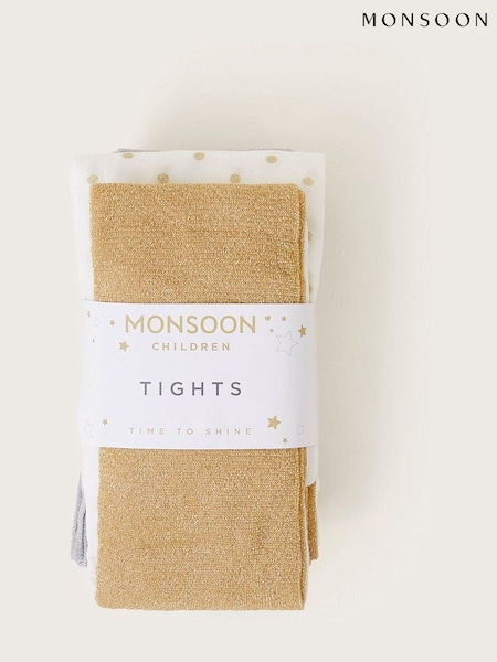 Monsoon Glitter Spot Tights 3 Pack (AV8928) | € 36 - € 37
